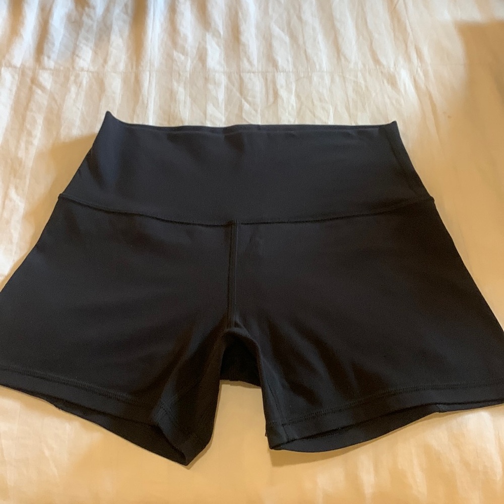 Lululemon active wear shorts.  Black. Never worn. Size 8.